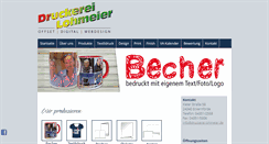 Desktop Screenshot of druckerei-lohmeier.de