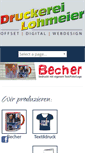 Mobile Screenshot of druckerei-lohmeier.de